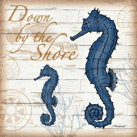 Aquatic Life IV Gold Ornate Wood Framed Art Print with Double Matting by Williams, Todd