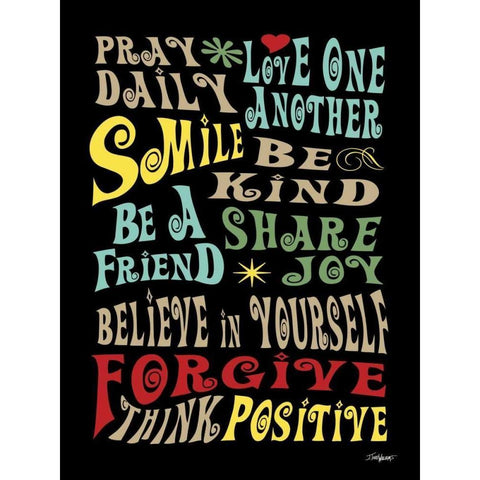 Words to Live By II White Modern Wood Framed Art Print by Williams, Todd