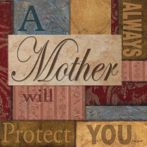 Mother White Modern Wood Framed Art Print by Williams, Todd