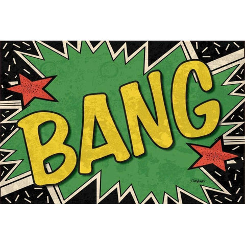 Bang White Modern Wood Framed Art Print by Williams, Todd