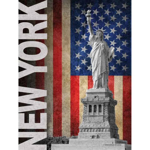 New York Black Modern Wood Framed Art Print by Williams, Todd