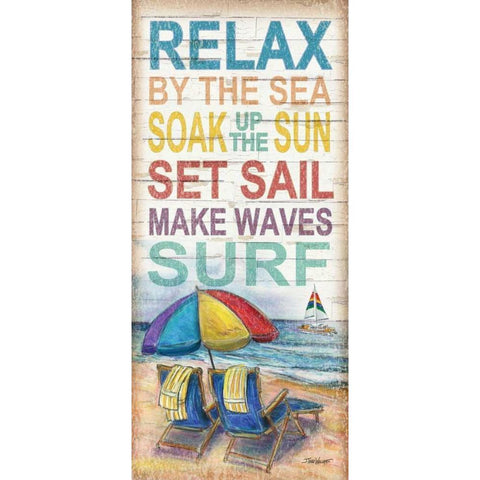 Coastal Escape Gold Ornate Wood Framed Art Print with Double Matting by Williams, Todd