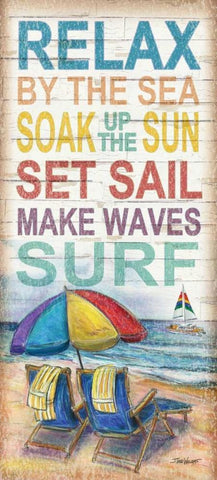 Coastal Escape Black Ornate Wood Framed Art Print with Double Matting by Williams, Todd