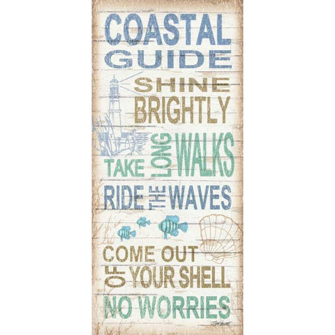 Coastal Guide Black Modern Wood Framed Art Print by Williams, Todd