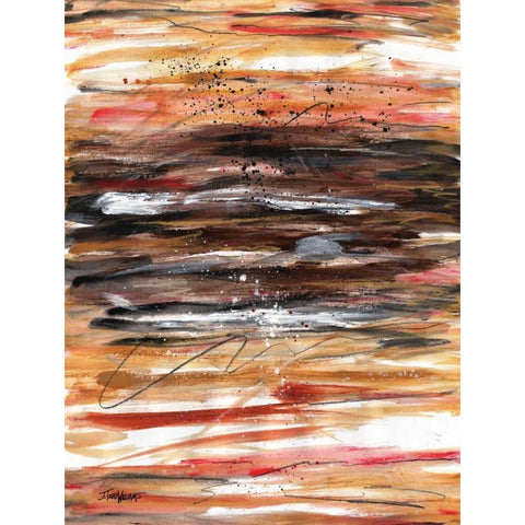 Spice Tones Align II Gold Ornate Wood Framed Art Print with Double Matting by Williams, Todd