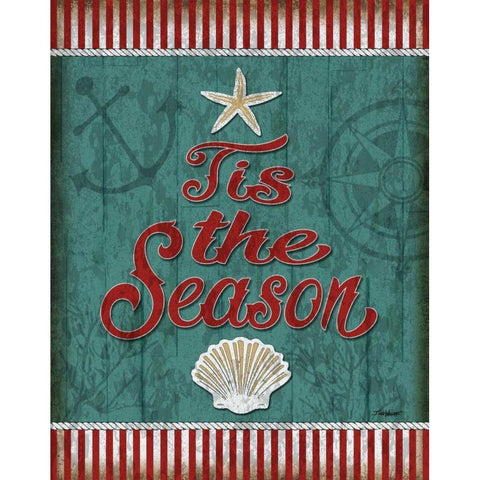 Tis the Season White Modern Wood Framed Art Print by Williams, Todd