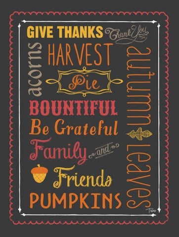 Autumn Words White Modern Wood Framed Art Print with Double Matting by Woo, Teresa