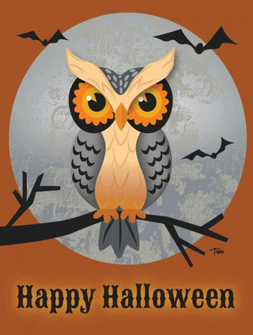 Mad Owl Black Ornate Wood Framed Art Print with Double Matting by Woo, Teresa