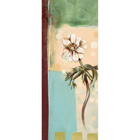 Floral Splendor I White Modern Wood Framed Art Print by Werbelow, Selina