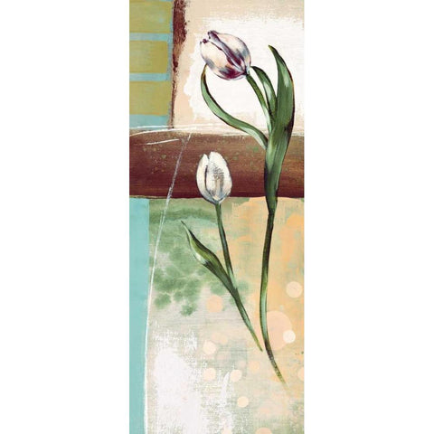 Floral Splendor III Gold Ornate Wood Framed Art Print with Double Matting by Werbelow, Selina