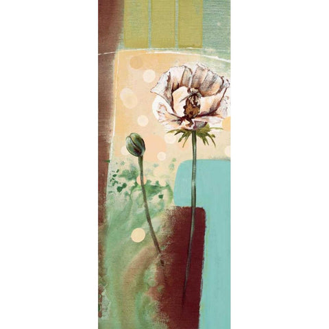 Floral Splendor IV White Modern Wood Framed Art Print by Werbelow, Selina