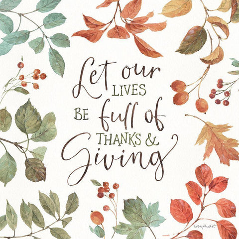 Autumn in Nature 09 on White Black Ornate Wood Framed Art Print with Double Matting by Audit, Lisa