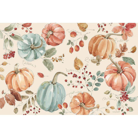 Autumn Feel I Black Modern Wood Framed Art Print with Double Matting by Audit, Lisa