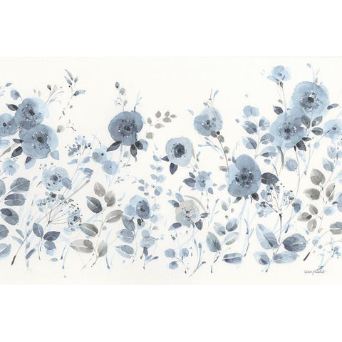 Dancing Flowers II White Modern Wood Framed Art Print by Audit, Lisa