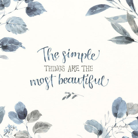 Dancing Leaves XIII Gold Ornate Wood Framed Art Print with Double Matting by Audit, Lisa