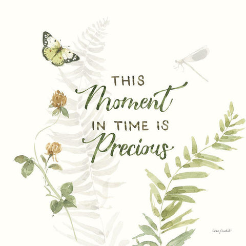 Green Fields VI White Modern Wood Framed Art Print by Audit, Lisa