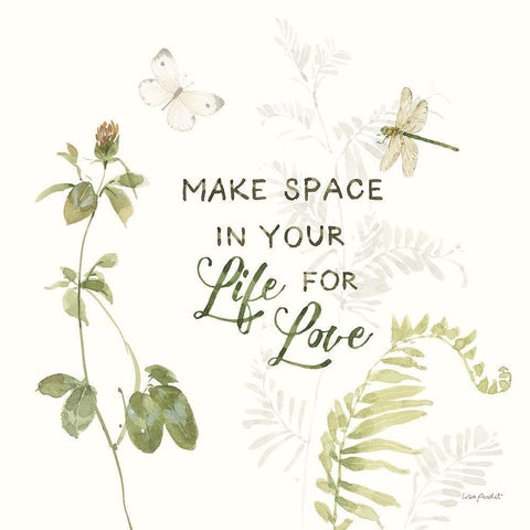 Green Fields VII Black Modern Wood Framed Art Print with Double Matting by Audit, Lisa