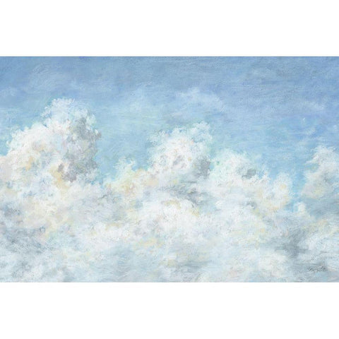 Heavenly Blue 01 White Modern Wood Framed Art Print by Audit, Lisa