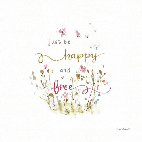 Butterflies And Wildflowers Black Ornate Wood Framed Art Print with Double Matting by Audit, Lisa