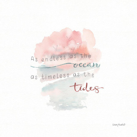 Endless as the Ocean Black Modern Wood Framed Art Print with Double Matting by Audit, Lisa