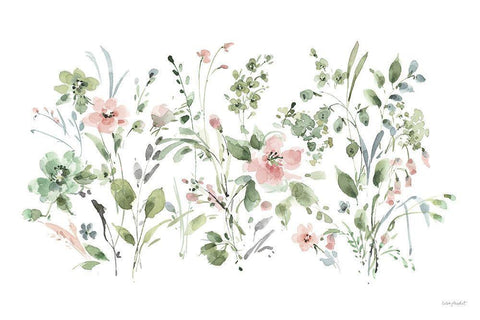 Inner Garden 01 Black Ornate Wood Framed Art Print with Double Matting by Audit, Lisa