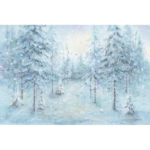 Let it Snow 03 Black Modern Wood Framed Art Print by Audit, Lisa