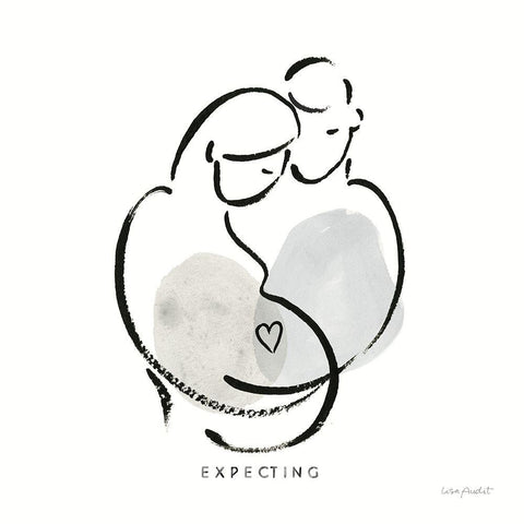 Lines of Life III Gold Ornate Wood Framed Art Print with Double Matting by Audit, Lisa