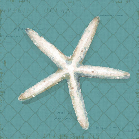 Ocean View II on Teal Black Modern Wood Framed Art Print with Double Matting by Audit, Lisa