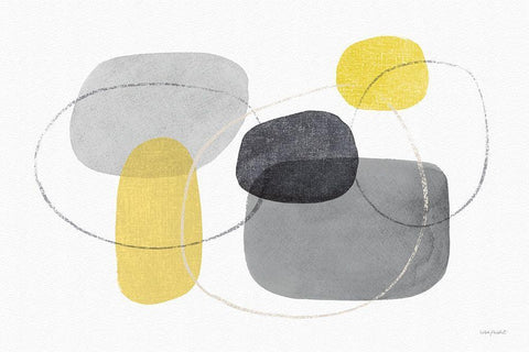 Radiance 01 White Modern Wood Framed Art Print with Double Matting by Audit, Lisa