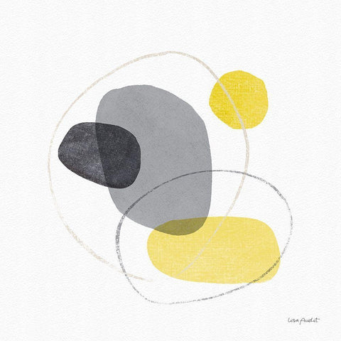 Radiance 02 Black Modern Wood Framed Art Print with Double Matting by Audit, Lisa