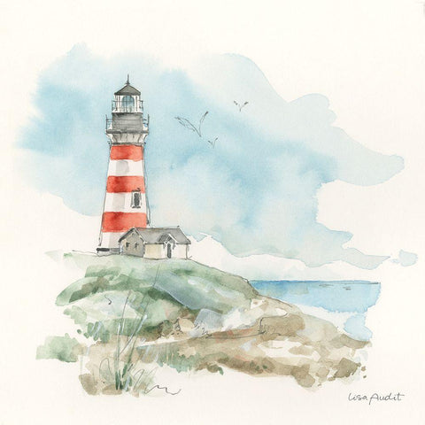 Seaside Journey III Black Ornate Wood Framed Art Print with Double Matting by Audit, Lisa