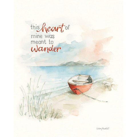 Seaside Journey VII White Modern Wood Framed Art Print by Audit, Lisa