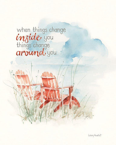 Seaside Journey VIII Black Ornate Wood Framed Art Print with Double Matting by Audit, Lisa