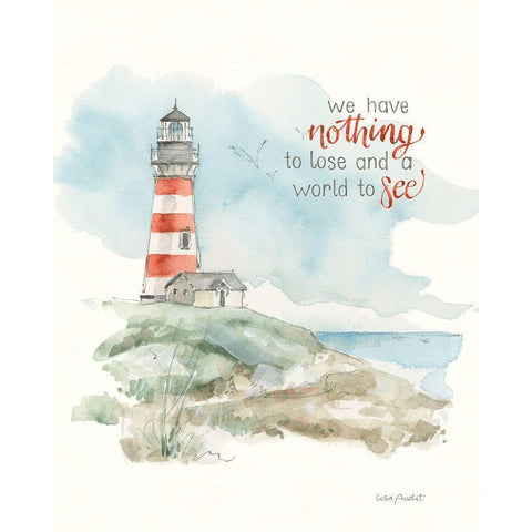 Seaside Journey IX White Modern Wood Framed Art Print by Audit, Lisa