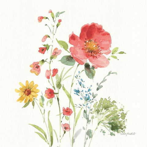 Shine Bright V Gold Ornate Wood Framed Art Print with Double Matting by Audit, Lisa