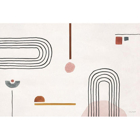 Sierra Abstract 04 Black Modern Wood Framed Art Print by Audit, Lisa