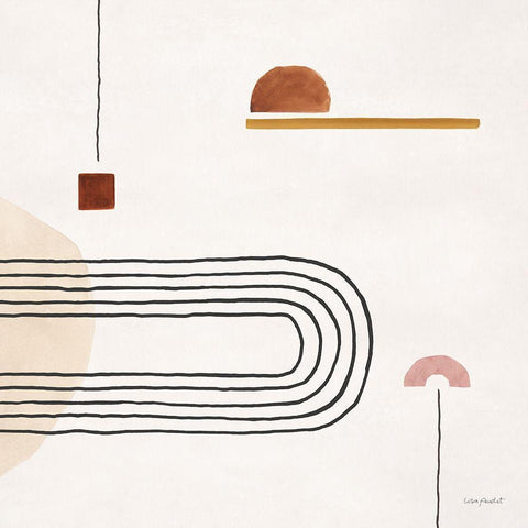 Sierra  Abstract 06 White Modern Wood Framed Art Print by Audit, Lisa