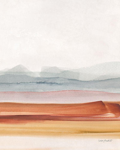 Sierra Hills 02 Black Ornate Wood Framed Art Print with Double Matting by Audit, Lisa