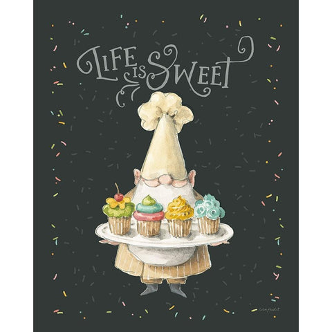 Sweet Little Pleasures III on Black White Modern Wood Framed Art Print by Audit, Lisa