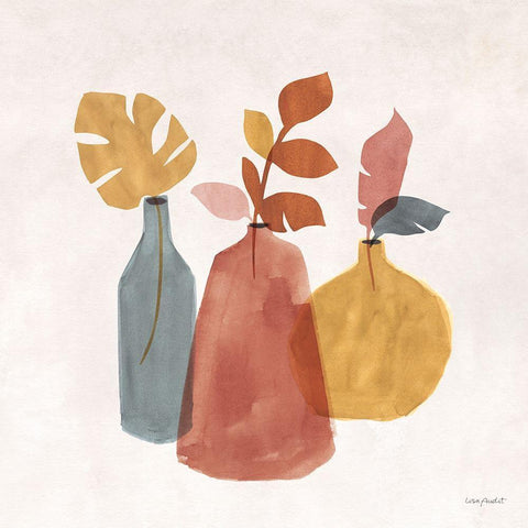 Terracotta 02 White Modern Wood Framed Art Print by Audit, Lisa