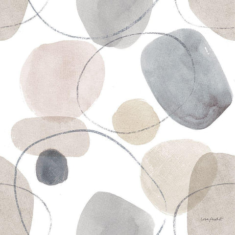 Think Neutral 14A White Modern Wood Framed Art Print with Double Matting by Audit, Lisa