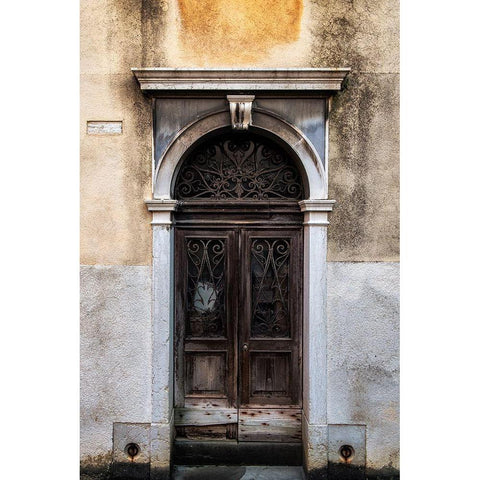 Venetian Door Black Modern Wood Framed Art Print by Head, Danny