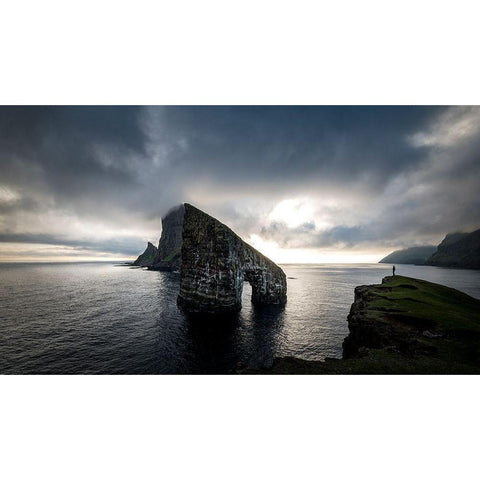 Drangamir II White Modern Wood Framed Art Print by Head, Danny