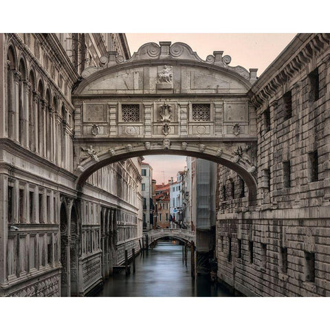Iconic Venice Gold Ornate Wood Framed Art Print with Double Matting by Head, Danny