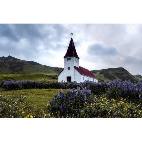Take Me to Church Black Modern Wood Framed Art Print with Double Matting by Head, Danny