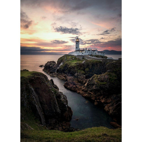 Irish Morning II White Modern Wood Framed Art Print by Head, Danny