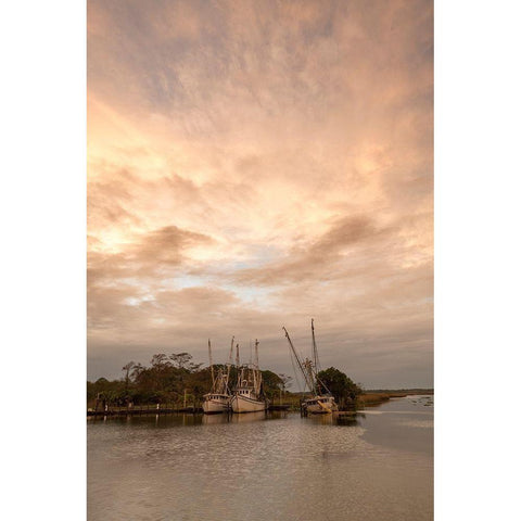 Harbor Sky Gold Ornate Wood Framed Art Print with Double Matting by Head, Danny