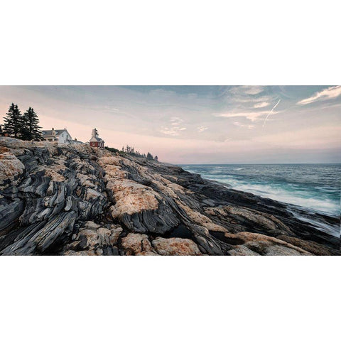 Permiquid Panorama Black Modern Wood Framed Art Print by Head, Danny