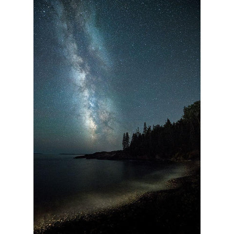Acadia Sky I Black Modern Wood Framed Art Print by Head, Danny