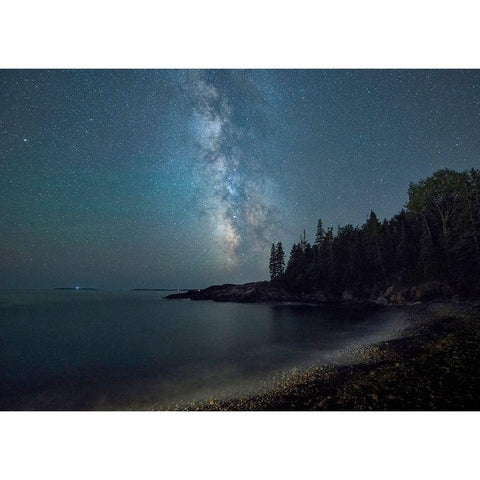 Acadia Sky II Black Modern Wood Framed Art Print by Head, Danny